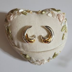 Vintage Napier Silver/Gold Earrings